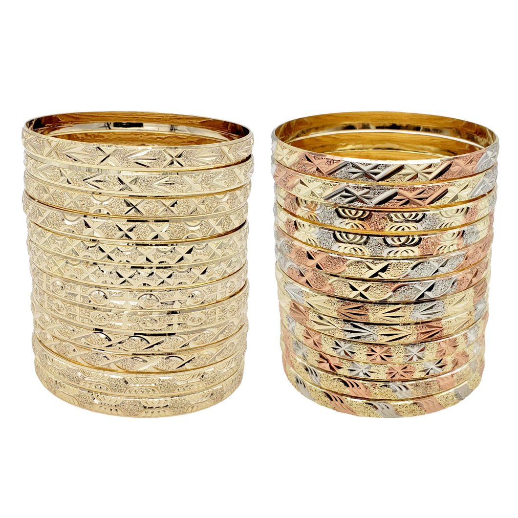 Indian bracelets (gold plated )